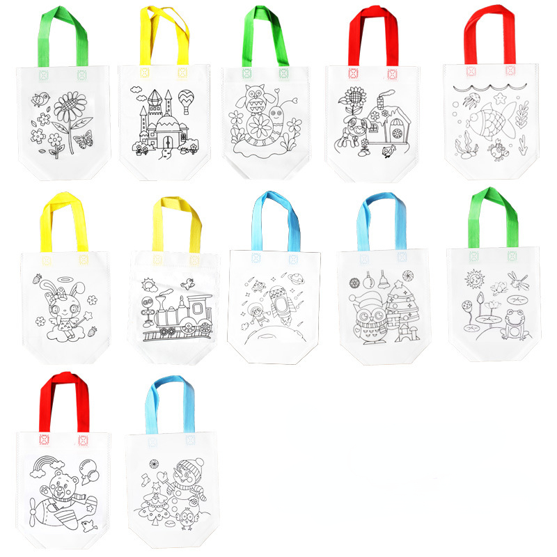 Art Craft Earth Day - 24pcs Tas Mewarnai Kartun Lucu yang