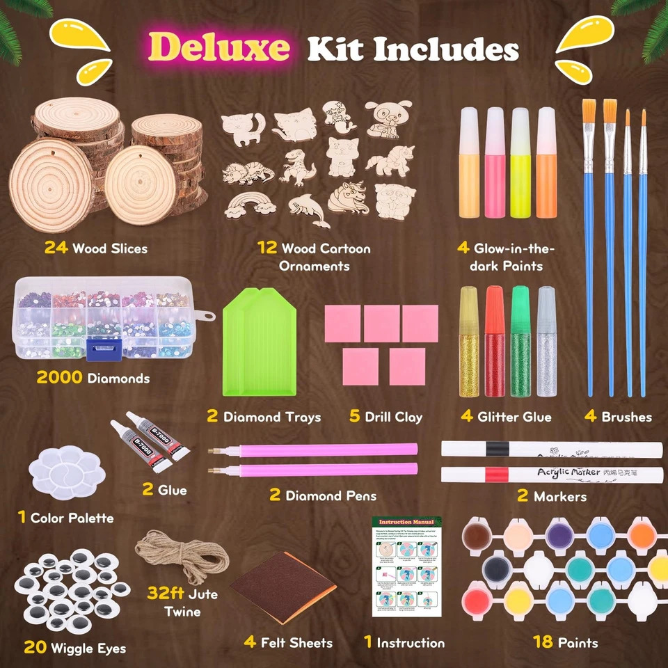 Art Craft School - Perlengkapan Lukis Kayu Menyala dalam Gelap
