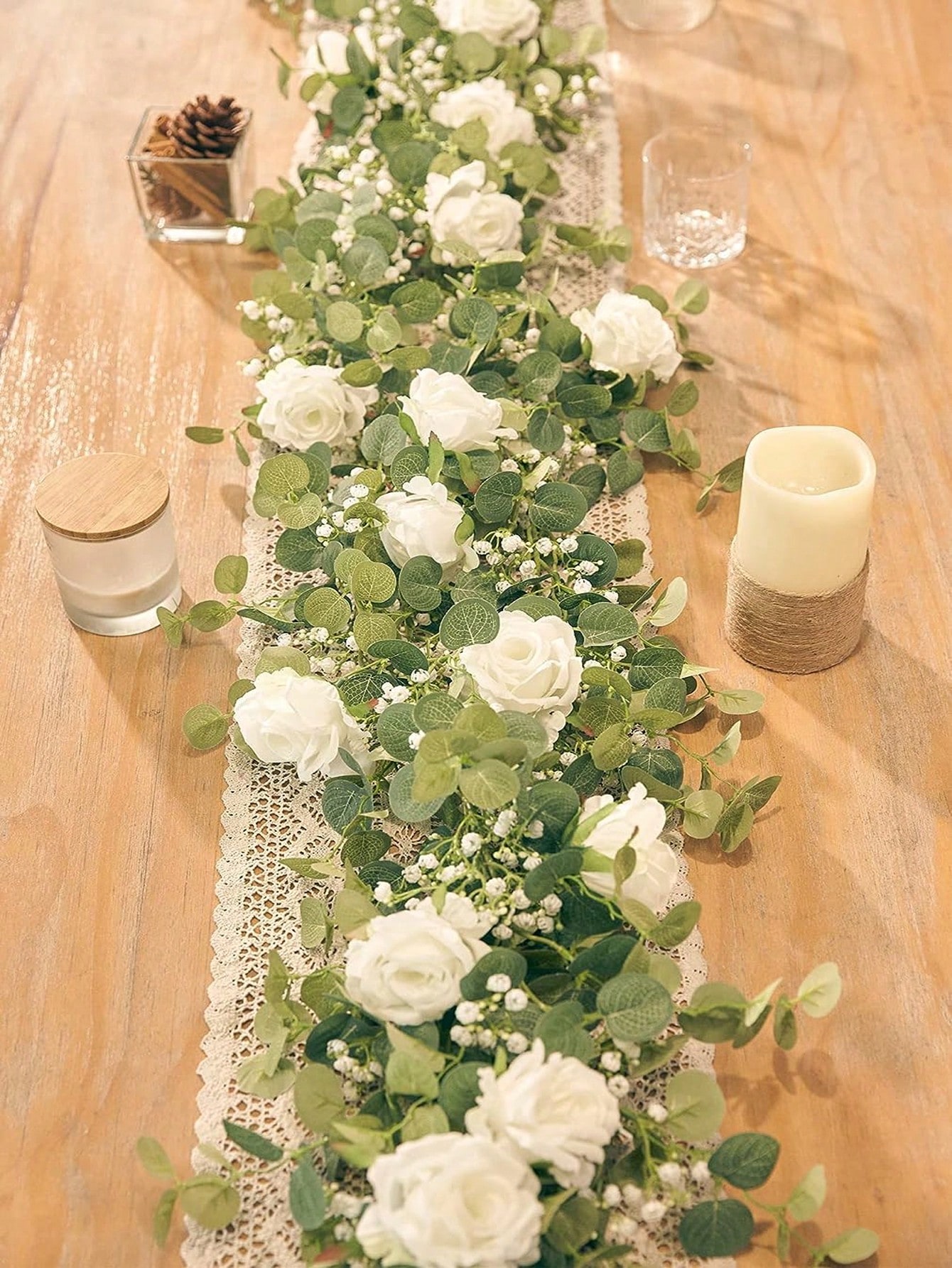 Art Craft Rose - 1 buah Dekorasi bunga mawar palsu