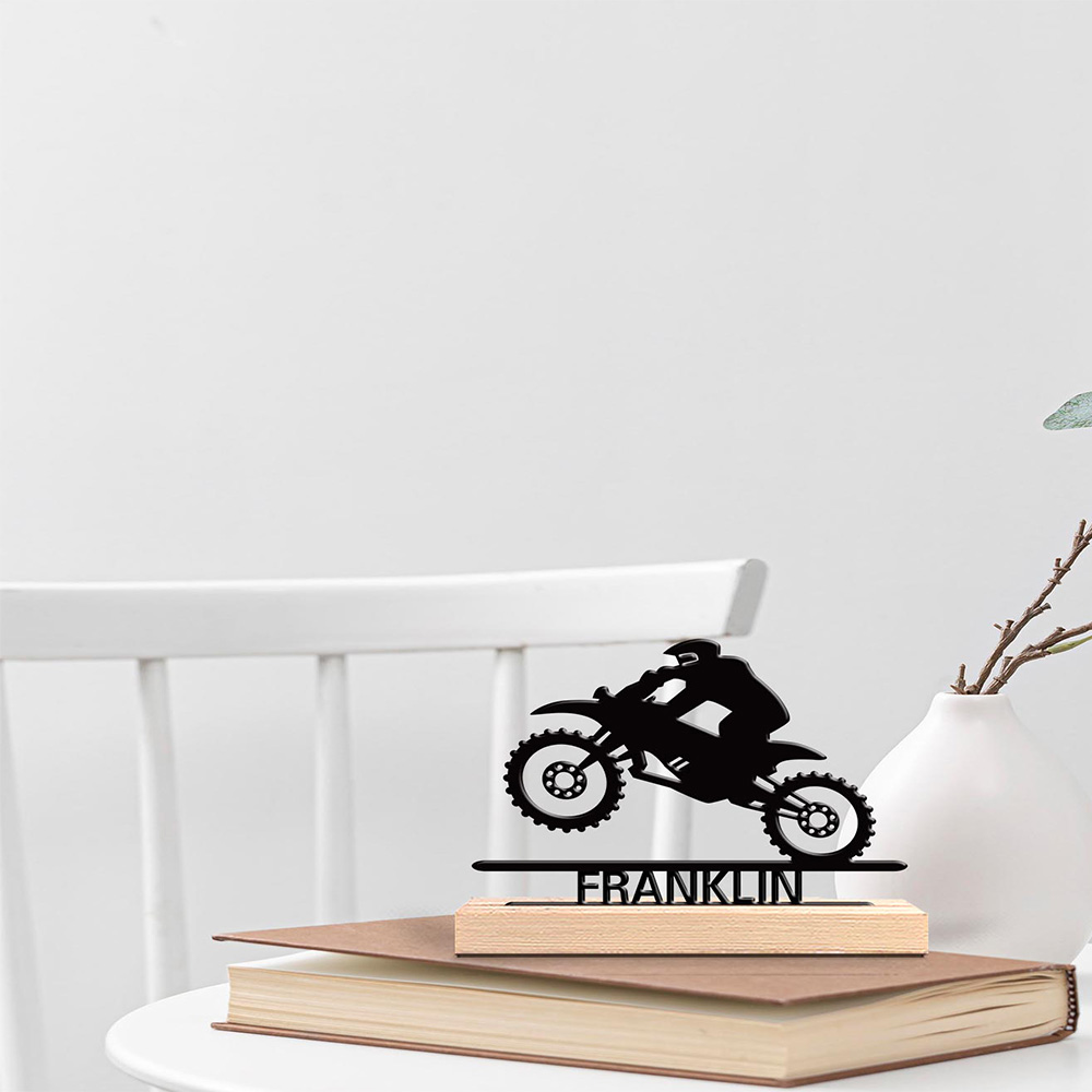 Art Craft Names - 1pc Patung Motor Abstrak Melompat dengan