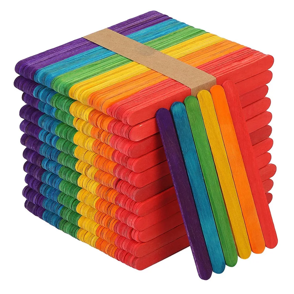 Art Craft Stick - 50 Buah Stik Es Krim Berwarna
