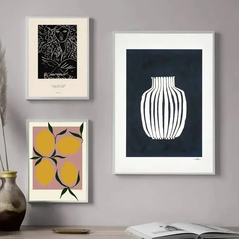 Art Craft Vase - Lukisan Berlian Nordik Gambar Dinding Abstrak