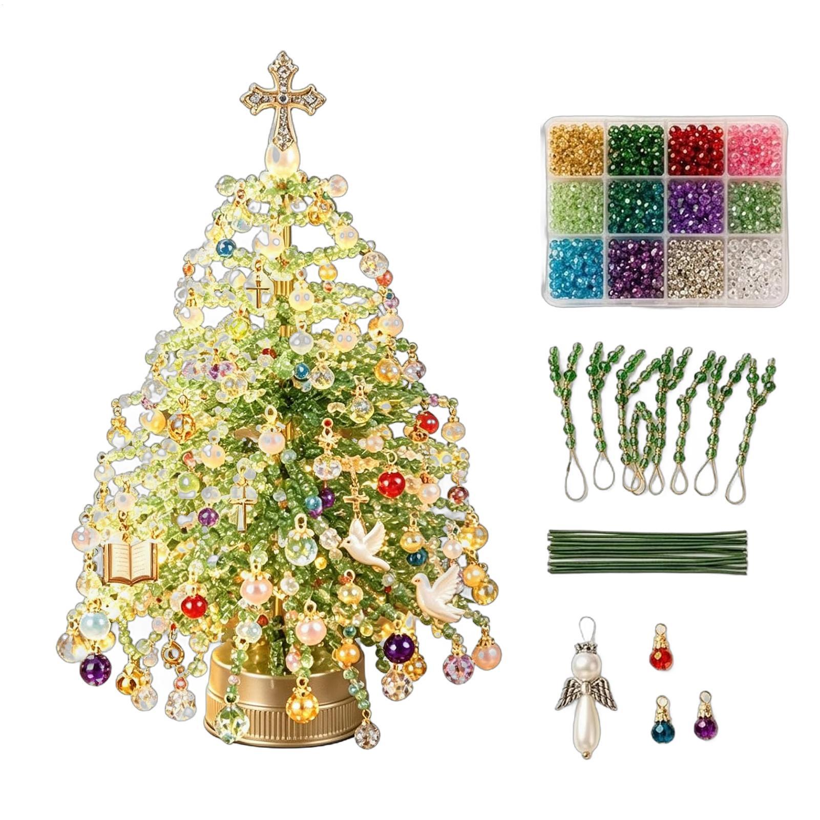 Art Craft Winter - Kit Pohon Natal Berhias Manik-Manik Proyek