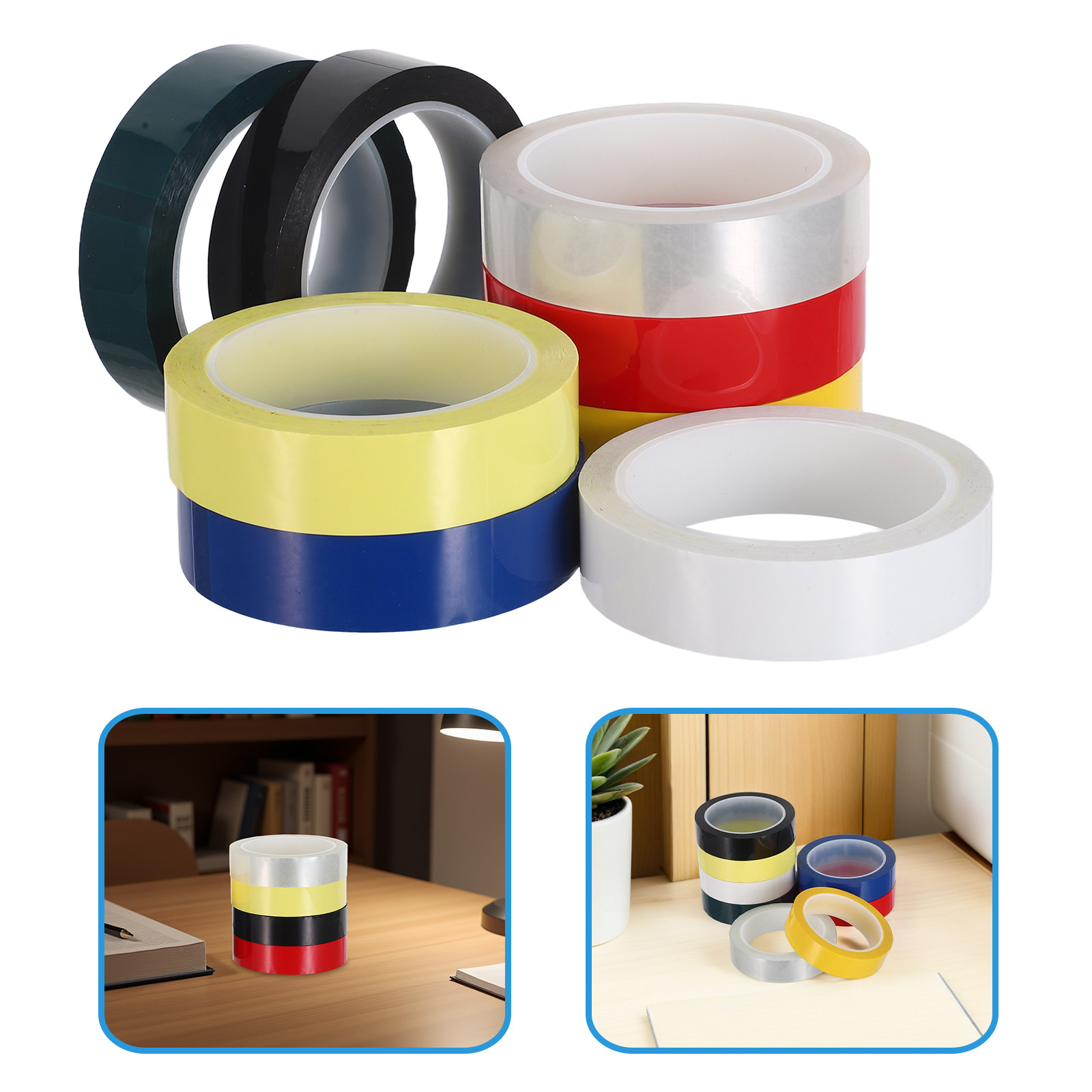 Art Craft School - 8Pcs Pita Perekat Berwarna-warni Perekat Kuat