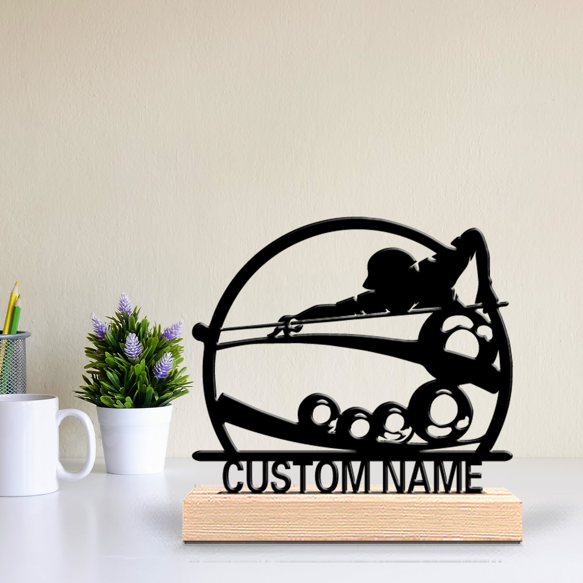 Art Craft Names - 1pc Patung Timah Golf Sederhana dengan