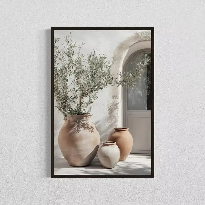 1 Buah Poster Kanvas Pohon Zai - Art Craft Vase ulasan dan harga