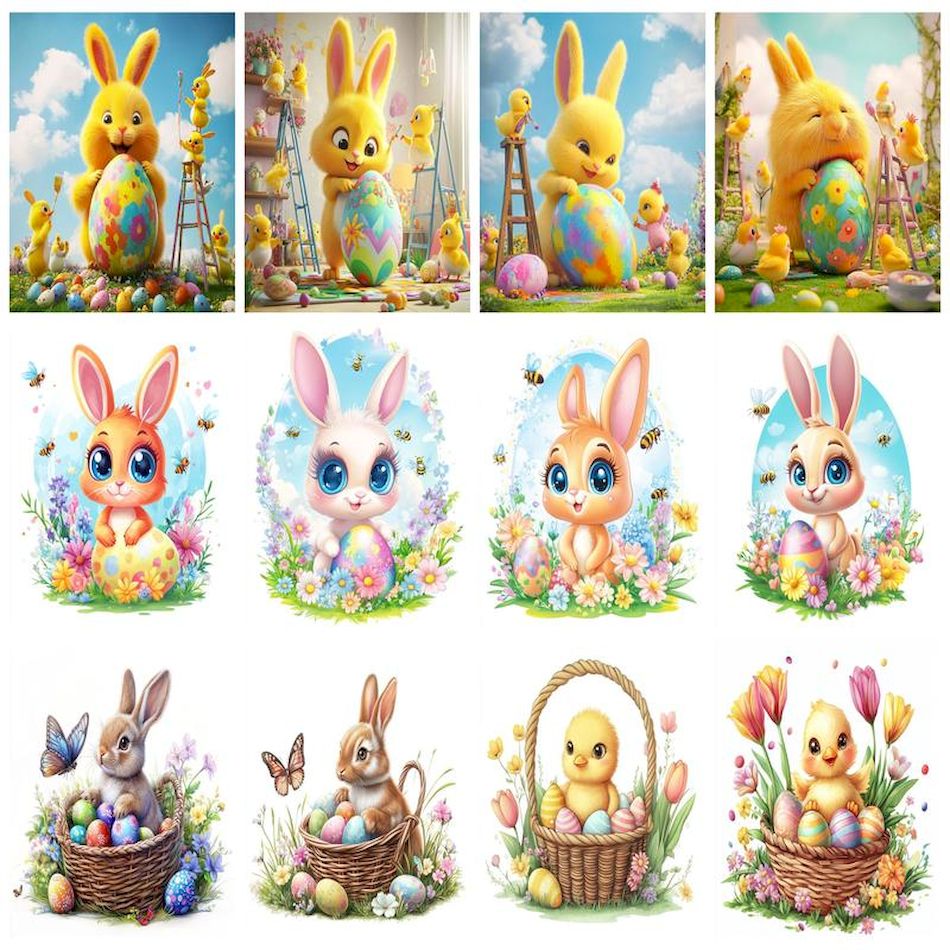 CHENISTORY Kit Lukisan Berlian - Art Craft Rabbit ulasan dan harga