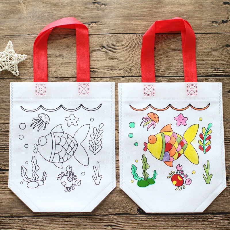 24 Buah Tas Mewarnai Kartun Lu - Art Craft Earth Day ulasan dan harga