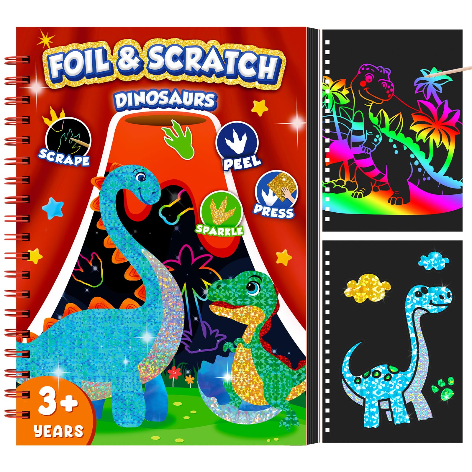 Buku Seni Goresan Dinosaurus u - Art Craft Book ulasan dan harga