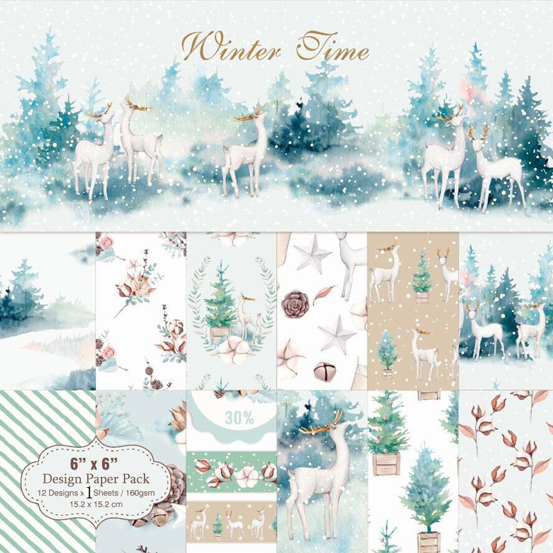KLJUYP 24 lembar waktu musim d - Art Craft Winter ulasan dan harga