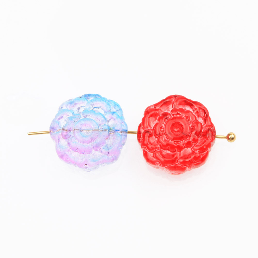 30 buah manik-manik bunga mawa - Art Craft Rose ulasan dan harga