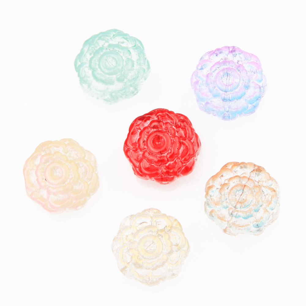 30 buah manik-manik bunga mawa - Art Craft Rose ulasan dan harga