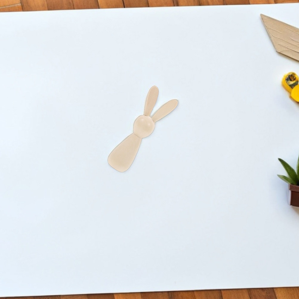7 Buah Figur Kelinci Kayu Polo - Art Craft Rabbit ulasan dan harga