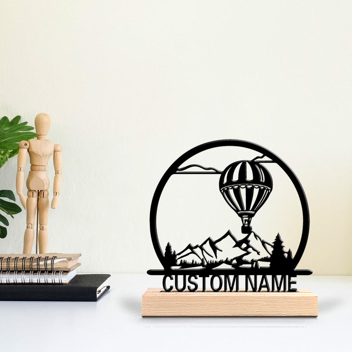 1pc Balon Udara Panas Patung T - Art Craft Names ulasan dan harga