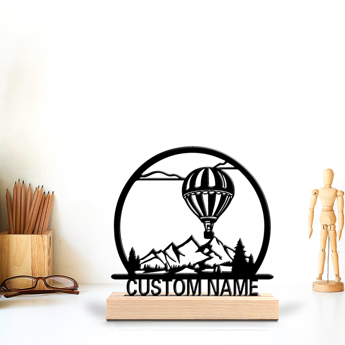 1pc Balon Udara Panas Patung T - Art Craft Names ulasan dan harga