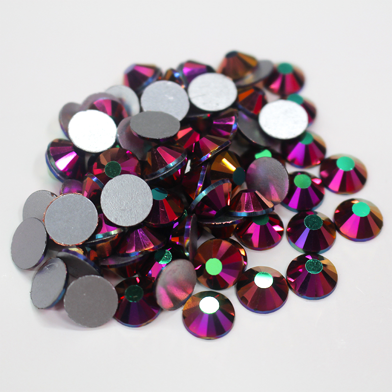 Kristal Rhinestone Kaca Datar  - Art Craft Rose ulasan dan harga