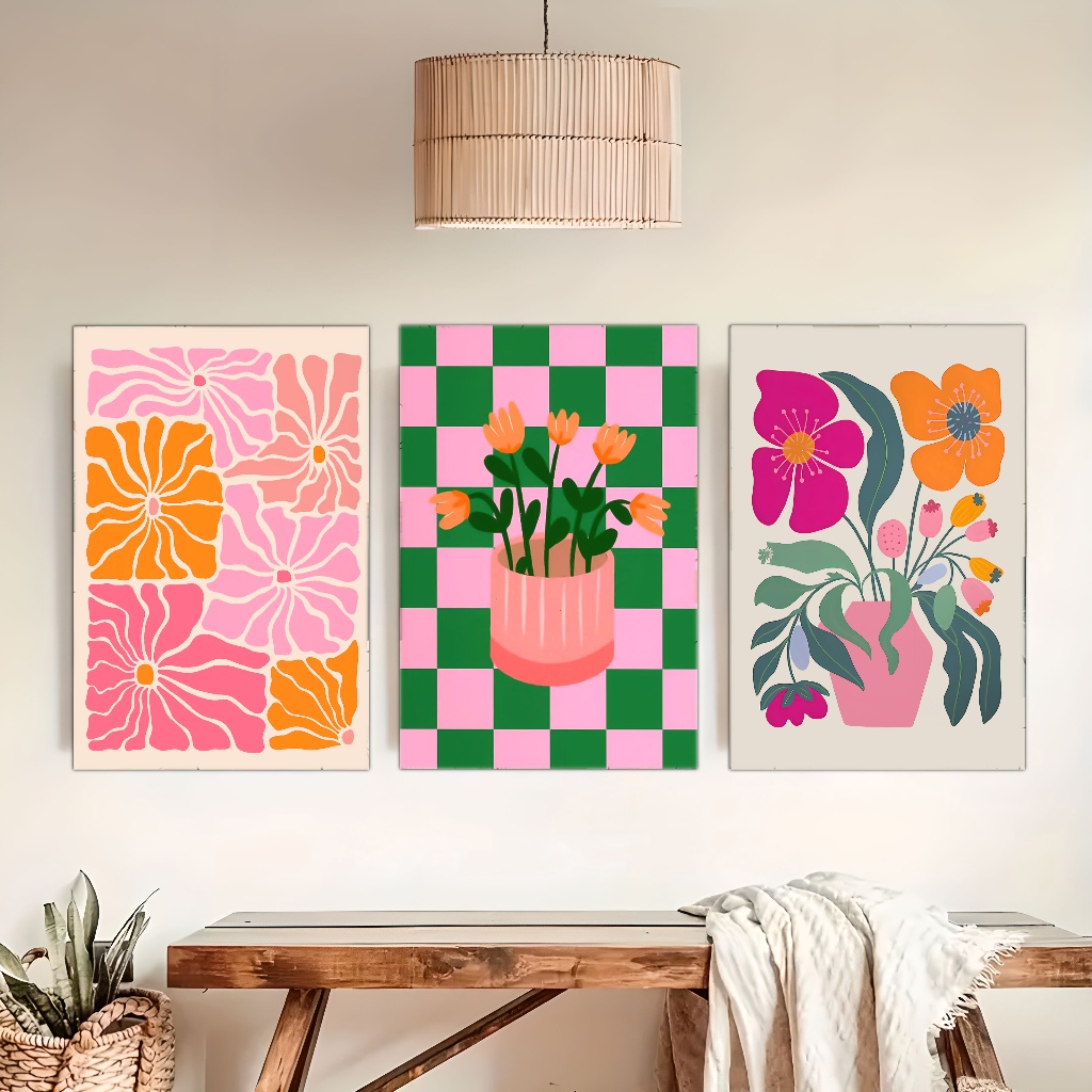 Poster Seni Dinding Tanaman Mi - Art Craft Vase ulasan dan harga