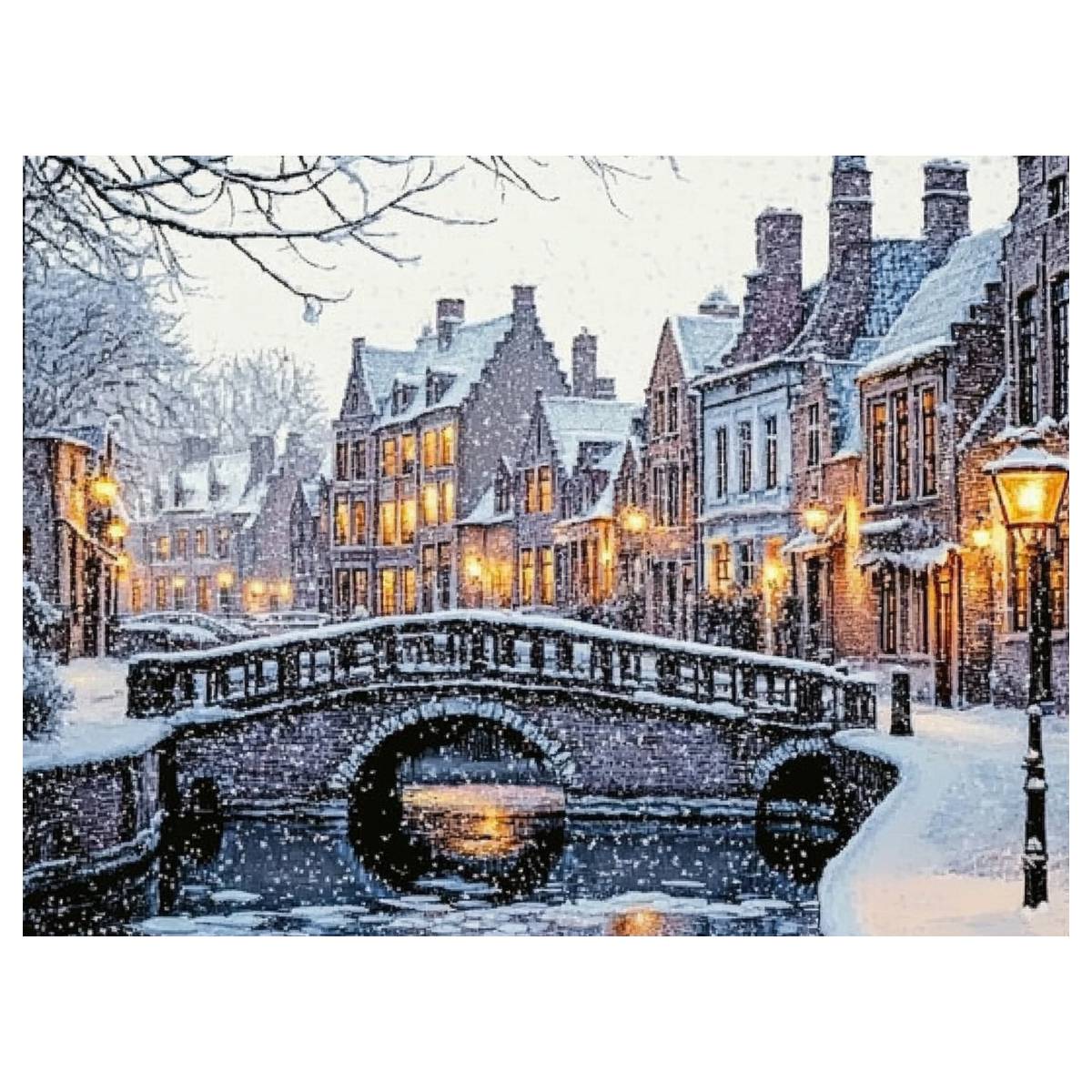 Kota di Musim Dingin 30X40CM/1 - Art Craft Winter ulasan dan harga