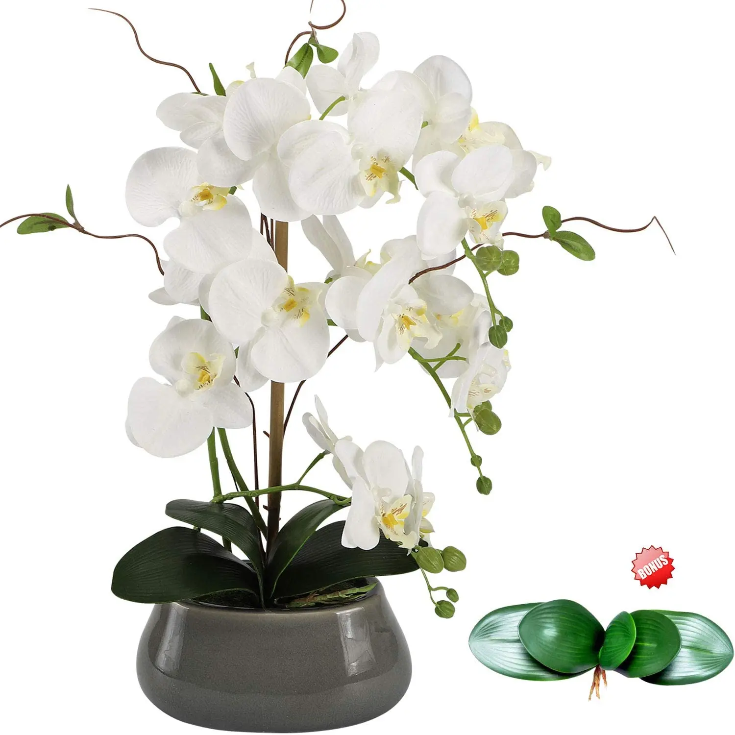 Bunga anggrek buatan hiasan Te - Art Craft Vase ulasan dan harga