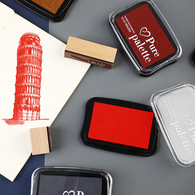 12 Warna Ukuran Besar Bantalan - Stamping Ink Pad ulasan dan harga