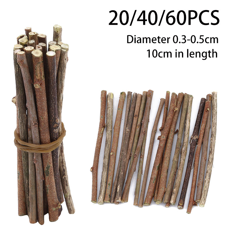 20/40/60 Buah Tongkat Kayu unt - Art Craft Stick ulasan dan harga