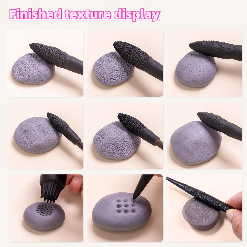 9pcs Alat Tekstur Patung Tanah - Art Craft Stick ulasan dan harga