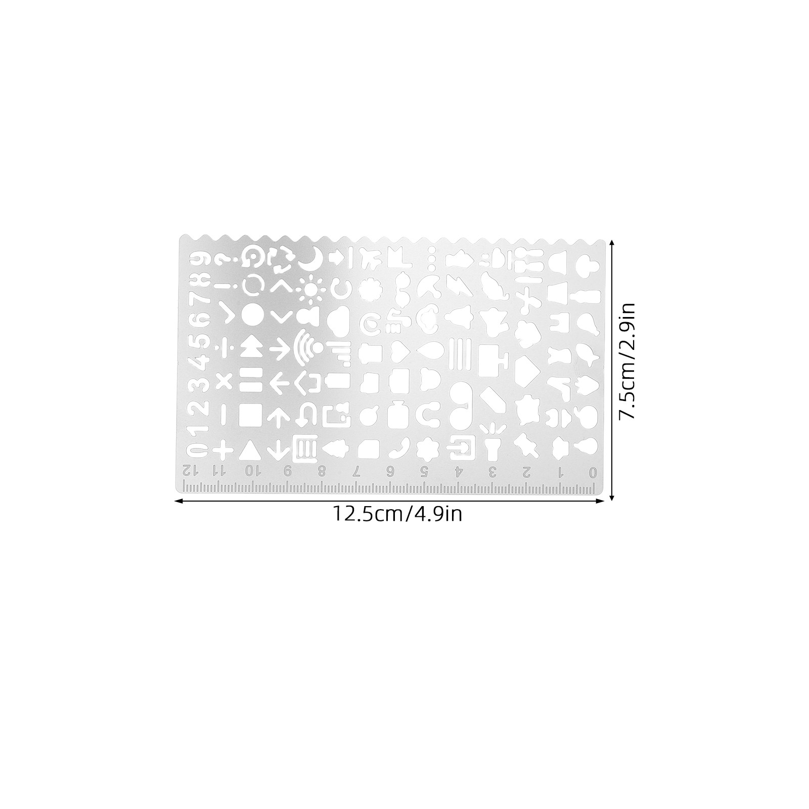 5Pcs Set Penggaris Stensil Baj - Art Craft School ulasan dan harga