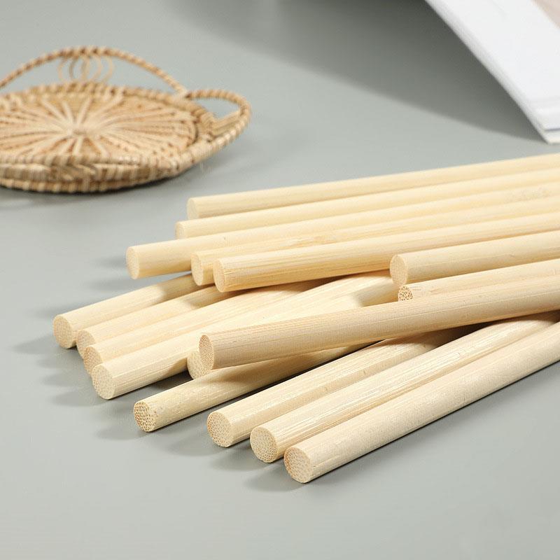 3-8mm tongkat bambu kayu bulat - Art Craft Stick ulasan dan harga