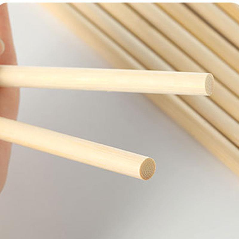3-8mm tongkat bambu kayu bulat - Art Craft Stick ulasan dan harga