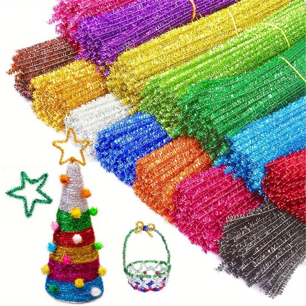 100Pcs 30cm Kawat Bulu Berkila - Art Craft Earth Day ulasan dan harga