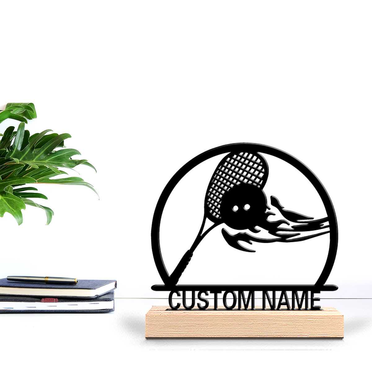 1pc Patung Logam Tenis Fashion - Art Craft Names ulasan dan harga