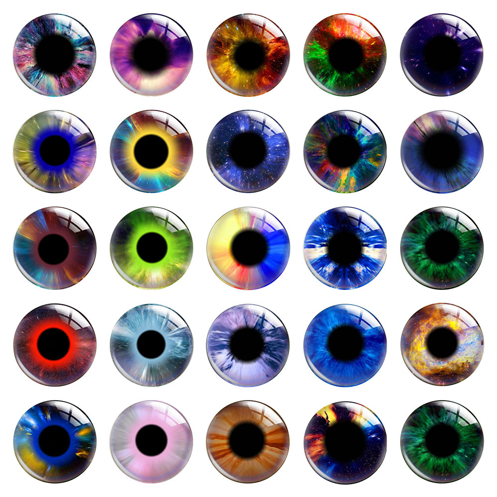 Kaca Cabochon Bentuk Mata Bula - Art Craft Eyes ulasan dan harga