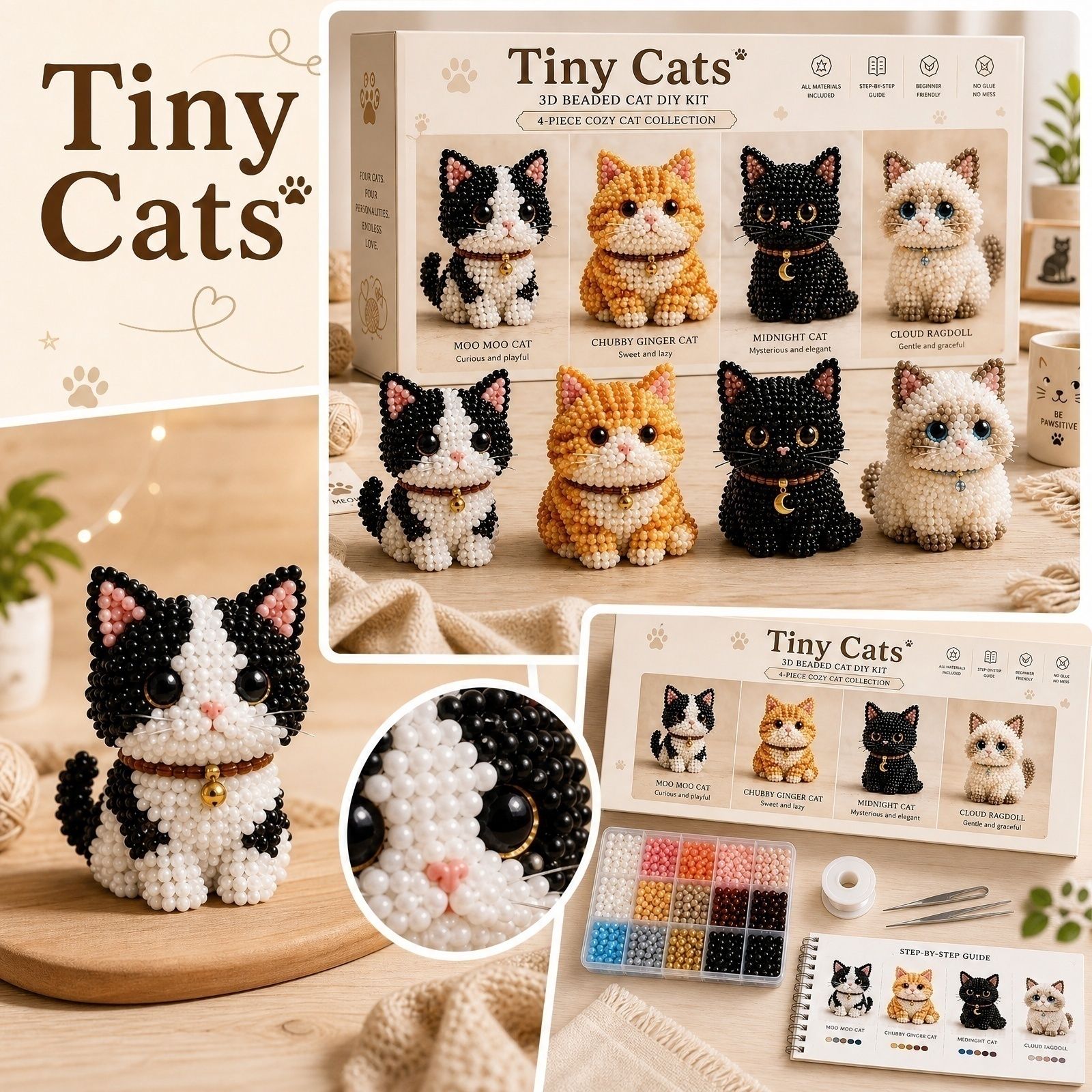 Kit Manik-Manik 3D Bentuk Hewa - Art Craft Earth Day ulasan dan harga