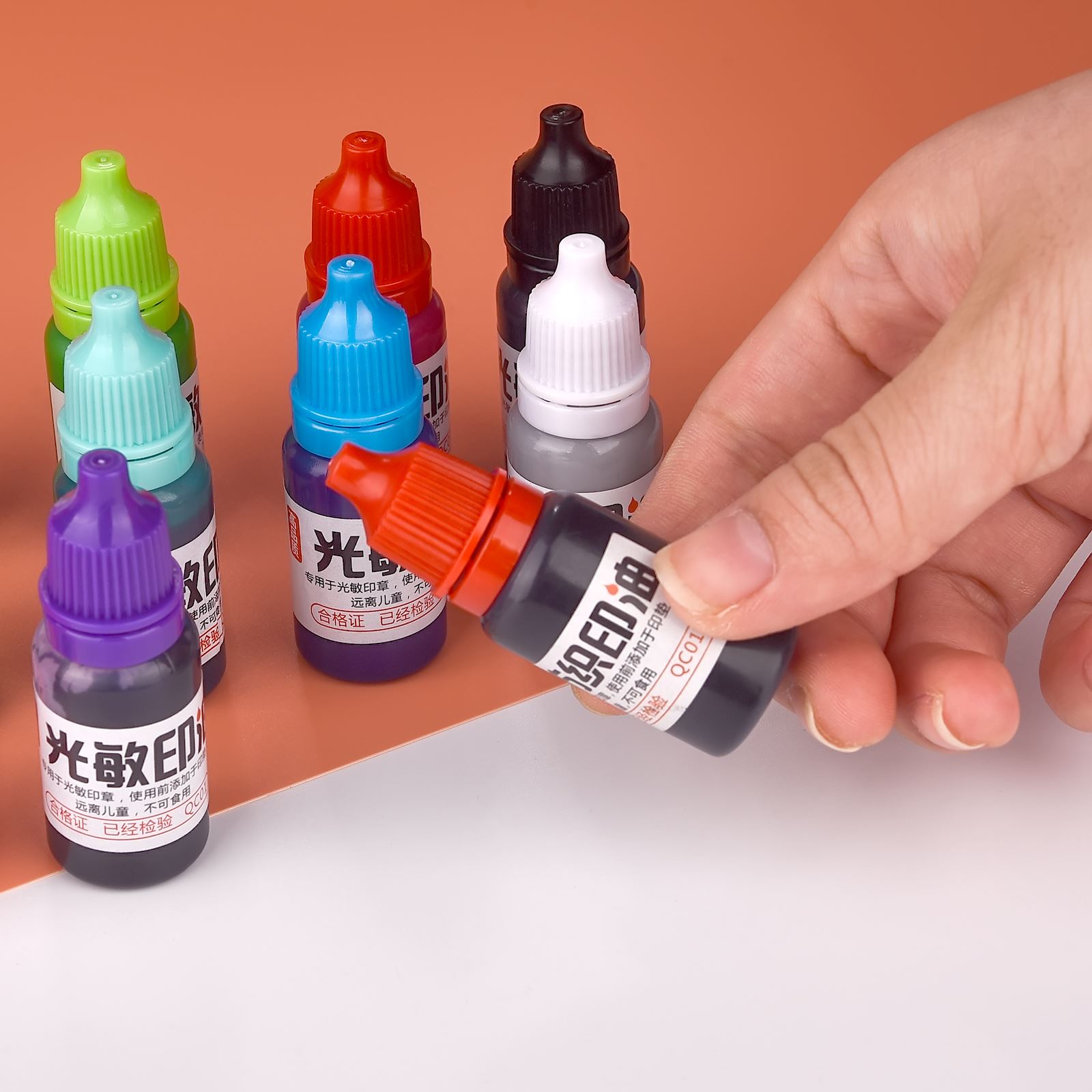 Tinta isi ulang 10ml 13 warna  - Stamping Ink Pad ulasan dan harga