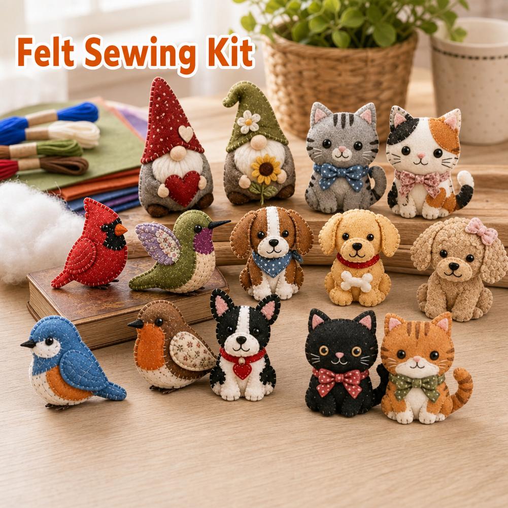 Kit Jahit Kain Hewan Kartun 3D - Art Craft And Cloth ulasan dan harga